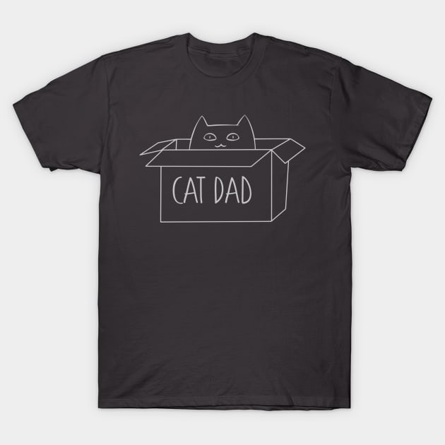 Cat Dad (Light Color) T-Shirt by whantz1165